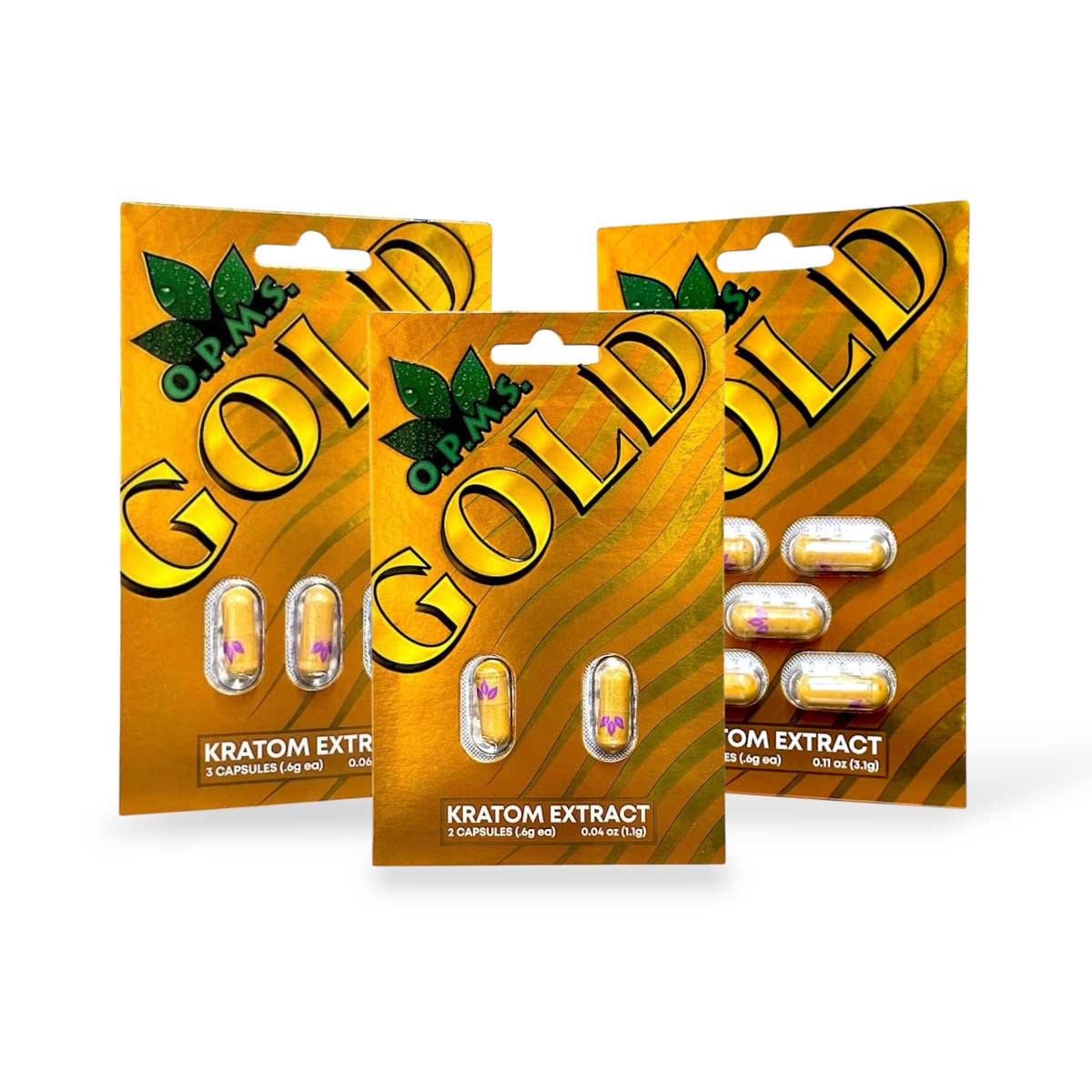 OPMS Gold Kratom Extract Capsules