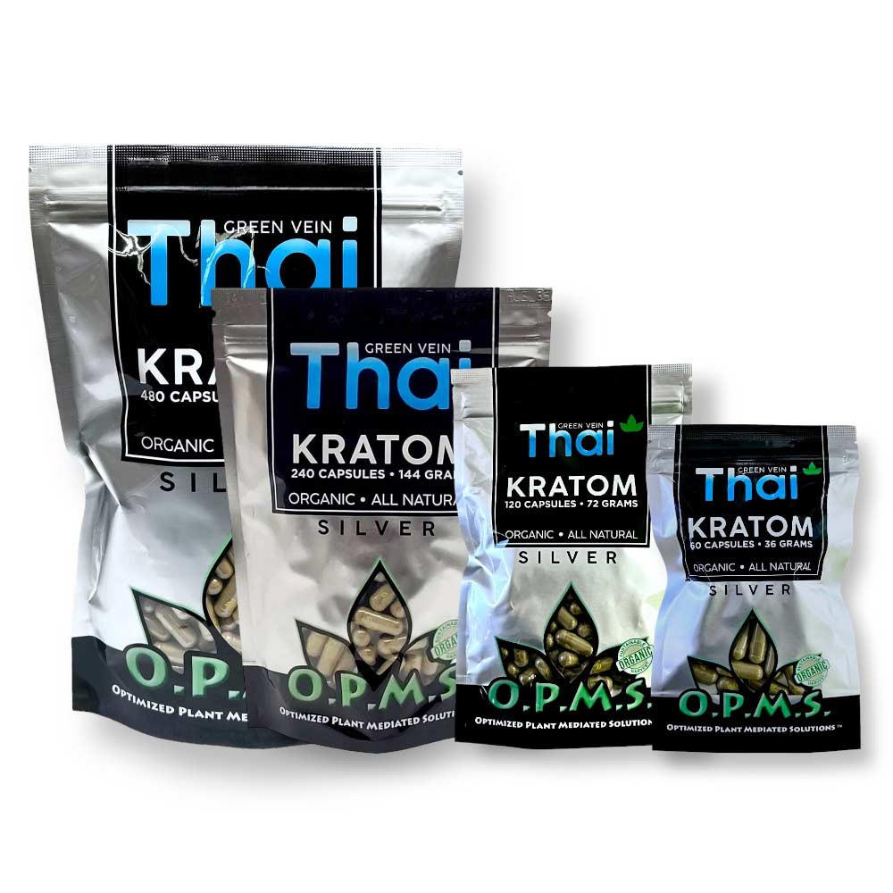 OPMS Silver Thai Kratom Capsules