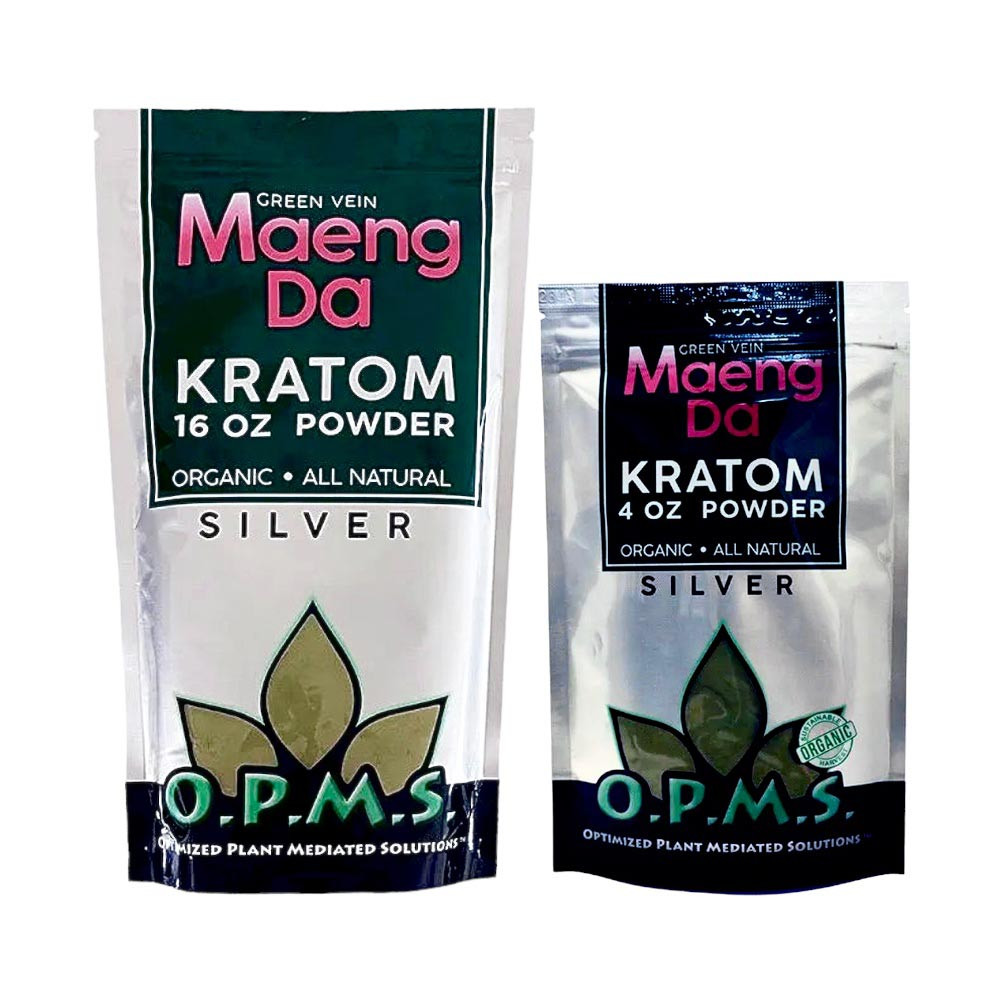 OPMS Silver Green Maeng Da Kratom Powder
