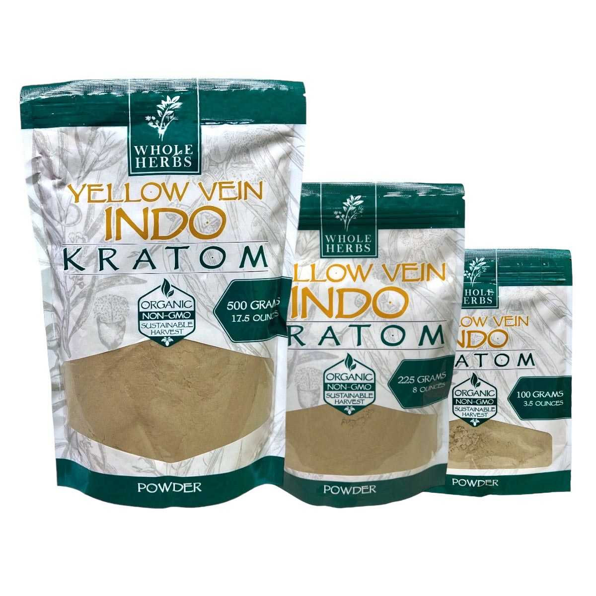 Whole Herbs Yellow Vein Indo Kratom Powder